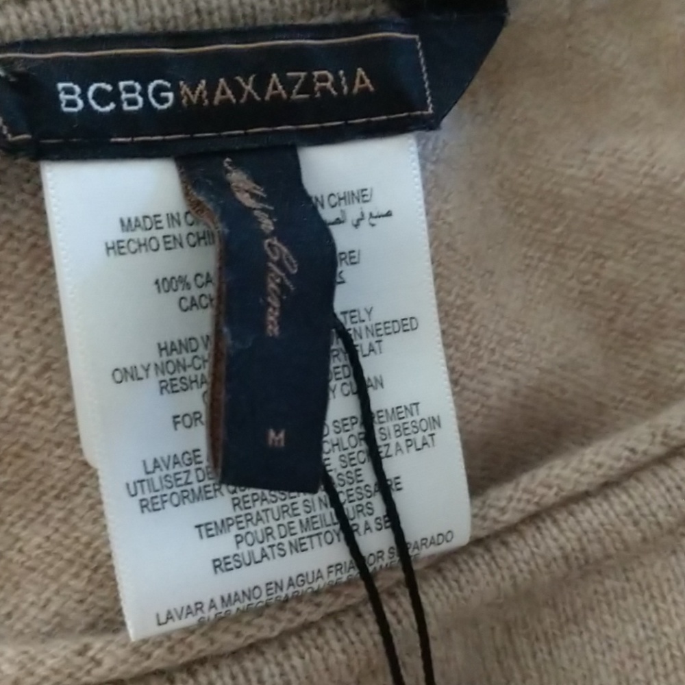 COMING MSRP=$278 NWT RARE BCBG CASHMERE Contemporary Tunic with Pockets - Picture 6 of 8